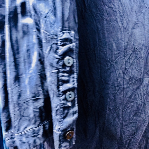 SOLD Johnny Was blue w/vibrant florals tunic plus - Picture 8 of 8